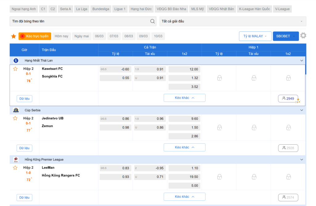 Tylekeo05.work cập nhật kèo real-time chính xác, ổn định, dữ liệu phong phú, tối ưu trải nghiệm người dùng.